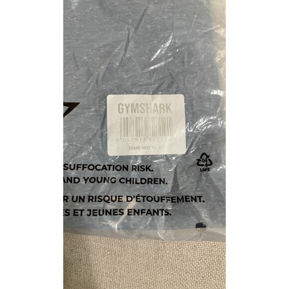 Gymshark Sweat Seamless Shorts Womens XS Evening Blue New Athleisure B6A4S - Picture 7 of 8